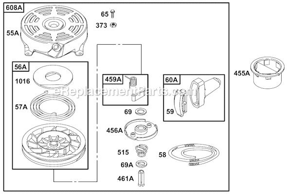 Page I Diagram and Parts List for 12D800SERIES  Briggs and Stratton Engine
